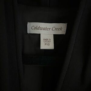 Coldwater Creek Ladies Black Blazer 
size 10 very  good condition